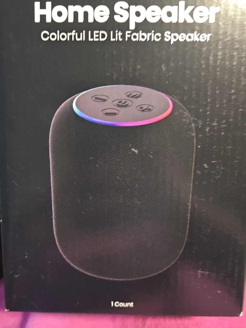 Target Black LED Lit Fabric Home Speaker